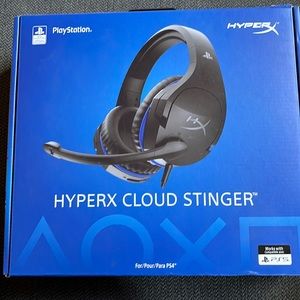 HyperX Cloud Stinger, Gaming Headset, PS5-PS4. New, open box.